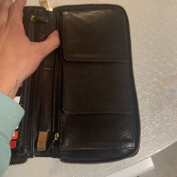 Brahmin Snakeskin Tote & crocodile wallet - Picture 7 of 10